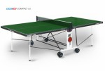Теннисный стол для помещения Compact LX green усовершенствованная модель стола 6042-3 - магазин СпортДоставка. Спортивные товары интернет магазин в Коврове 