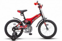 Детский велосипед Stels Jet 16" Z010 черный красный 2022 - магазин СпортДоставка. Спортивные товары интернет магазин в Коврове 