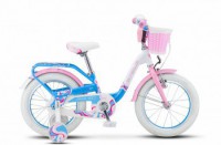 Детский велосипед Stels Pilot-190 16" V030 Белый розовый голубой 2022 - магазин СпортДоставка. Спортивные товары интернет магазин в Коврове 