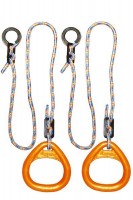 Детские гимнастические кольца треугольные  для ДСК оранжевые  КГ02В - магазин СпортДоставка. Спортивные товары интернет магазин в Коврове 