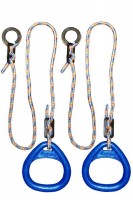Детские гимнастические кольца треугольные  для ДСК синие  КГ02В - магазин СпортДоставка. Спортивные товары интернет магазин в Коврове 