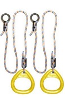 Детские гимнастические кольца треугольные  для ДСК желтые КГ02В - магазин СпортДоставка. Спортивные товары интернет магазин в Коврове 